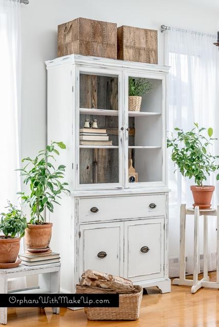rustic farmhouse china cabinet
