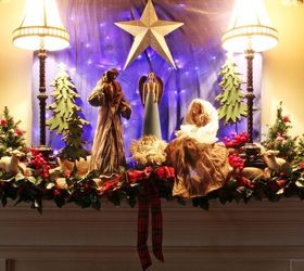 creating a nativity on the mantel, christmas decorations, fireplaces mantels, seasonal holiday decor