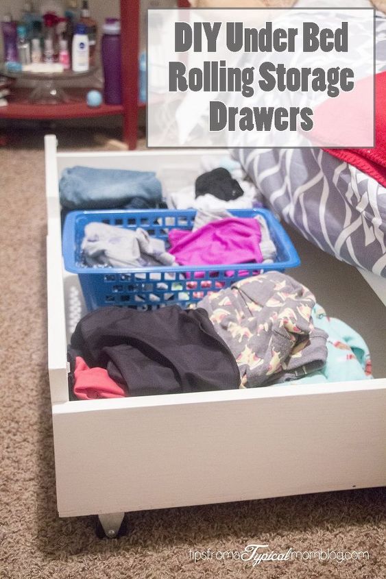 diy under bed rolling storage drawers, diy, storage ideas, woodworking projects