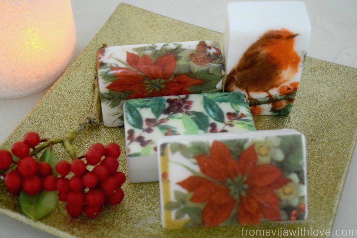 faa adorveis sabonetes de natal com guardanapos de papel