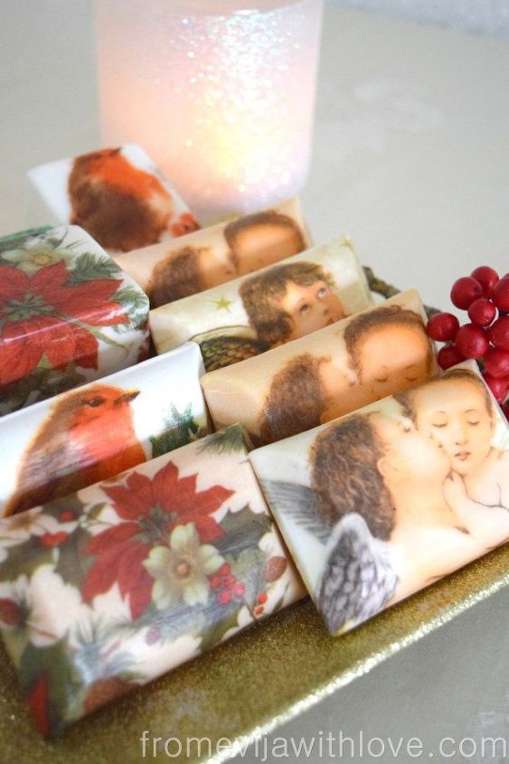 faa adorveis sabonetes de natal com guardanapos de papel