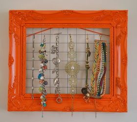 upcycling old picture frames into jewellery holders, crafts, organizing, repurposing upcycling, storage ideas