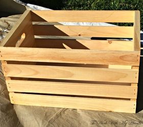 wood crate turned faux planter holiday crate x 10, christmas decorations, crafts, repurposing upcycling, seasonal holiday decor