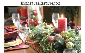 Red, Gold & Green Traditional Tablescape