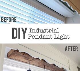 diy industrial pendant light, diy, home improvement, how to, kitchen design, lighting