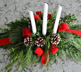 make this evergreen christmas centerpiece, christmas decorations, crafts, how to, seasonal holiday decor