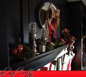 christmas mantle 2015 vintage traditional style, christmas decorations, fireplaces mantels, seasonal holiday decor, shelving ideas, Vintage and Traditional Fireplace Mantle
