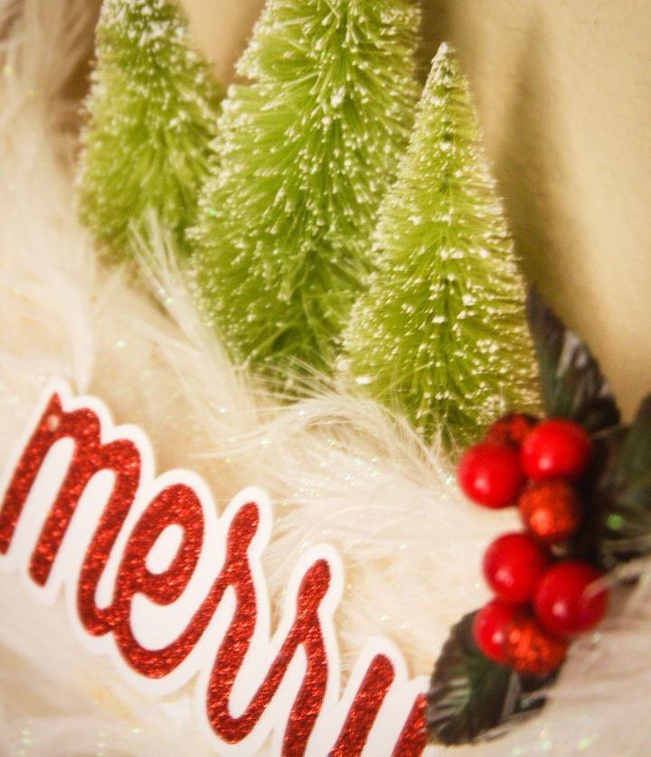 simply cute christmas wreath, christmas decorations, crafts, seasonal holiday decor, wreaths