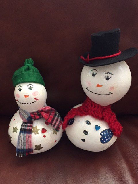 from gourds to mr mrs snowman, christmas decorations, seasonal holiday decor