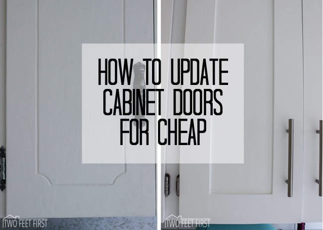 update cabinet doors to shaker style for cheap