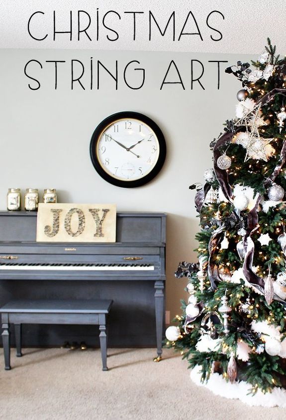 christmas string art, christmas decorations, crafts, seasonal holiday decor