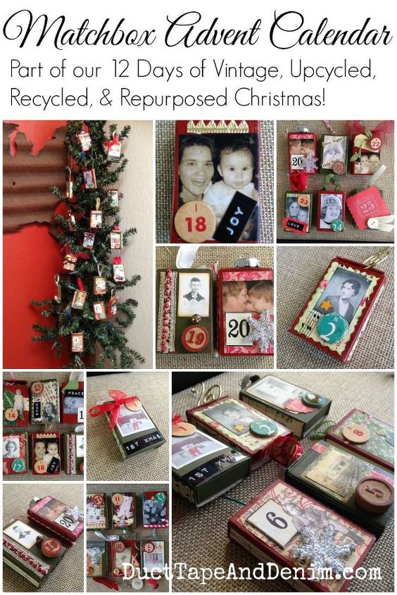matchbox advent calendar, christmas decorations, crafts, repurpose household items, seasonal holiday decor