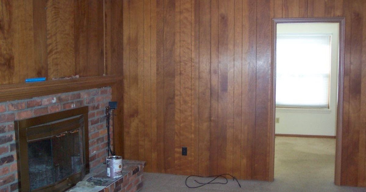 Painted Paneling and Whitewashed Brick Fireplace  Hometalk Painted Paneling and Whitewashed Brick Fireplace  Hometalk