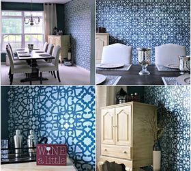 make your home modern or moroccan with this lace stencil, home decor, painting, wall decor