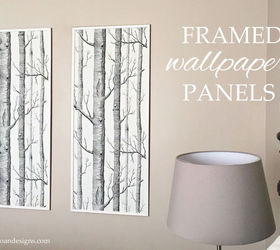 framed wallpaper panels, wall decor