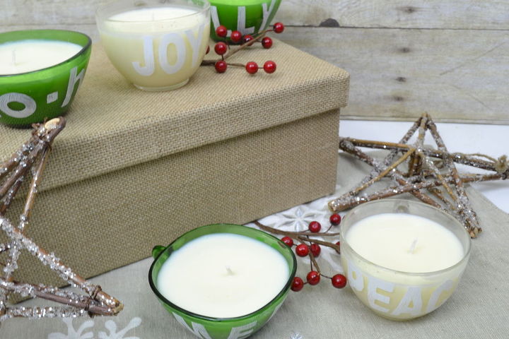 diy holiday gift old glass cups become painted candles, christmas decorations, crafts, how to, repurposing upcycling, seasonal holiday decor