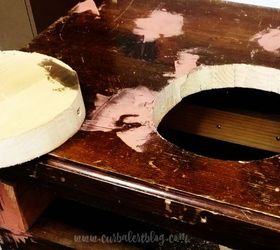 ugly endtable upcycle, painted furniture