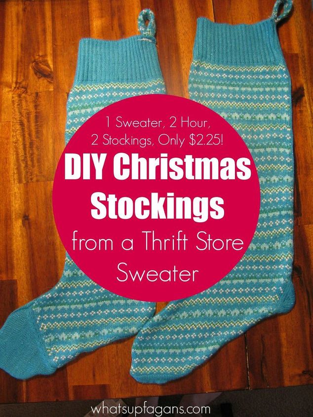 easy cheap diy christmas stockings, christmas decorations, crafts, how to, repurposing upcycling, seasonal holiday decor