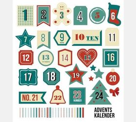 xxl advent calendar, christmas decorations, crafts, how to, seasonal holiday decor