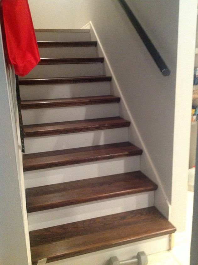 From Carpet To Wood Stairs Redo Cheater Version Hometalk
