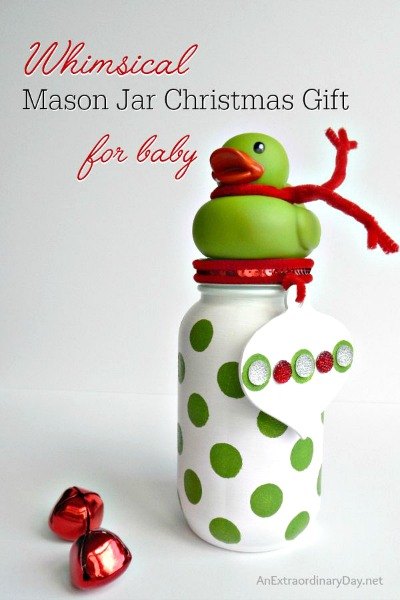 s 23 perfect mason jar gifts for everyone on your list, christmas decorations, crafts, mason jars, For a New Mama