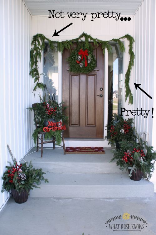affordable natural christmas front porch decor christmas decorations porches seasonal holiday decor - Christmas Front Porch affordable natural christmas front porch decor christmas decorations porches seasonal holiday decor - Christmas Front Porch
