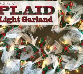 transform an ordinary string of lights into a lighted garland, christmas decorations, crafts, seasonal holiday decor