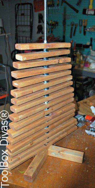 the nuts n bolts of making a wooden christmas tree, christmas decorations, diy, repurposing upcycling, seasonal holiday decor, woodworking projects