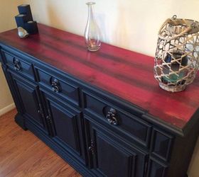 red cedar inspired upcycled buffet, painted furniture, woodworking projects