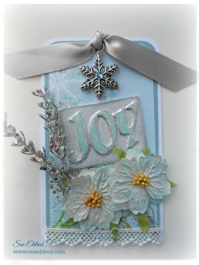 joy tag with a cool metal foil technique, christmas decorations, crafts, repurposing upcycling, seasonal holiday decor