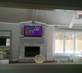 wood beam mantel diy, diy, fireplaces mantels, living room ideas, woodworking projects