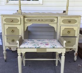 antique vanity, painted furniture