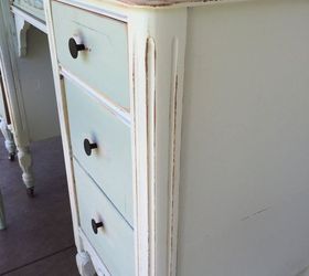 antique vanity, painted furniture