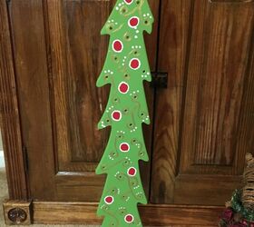 wooden christmas tree, christmas decorations, crafts, how to, seasonal holiday decor, woodworking projects
