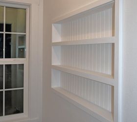 easy DIY wall to wall closet - the space between