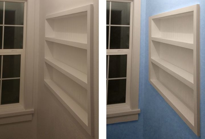 built in the wall shelving reclaiming hidden storage space, bedroom ideas, closet, diy, shelving ideas, storage ideas, woodworking projects