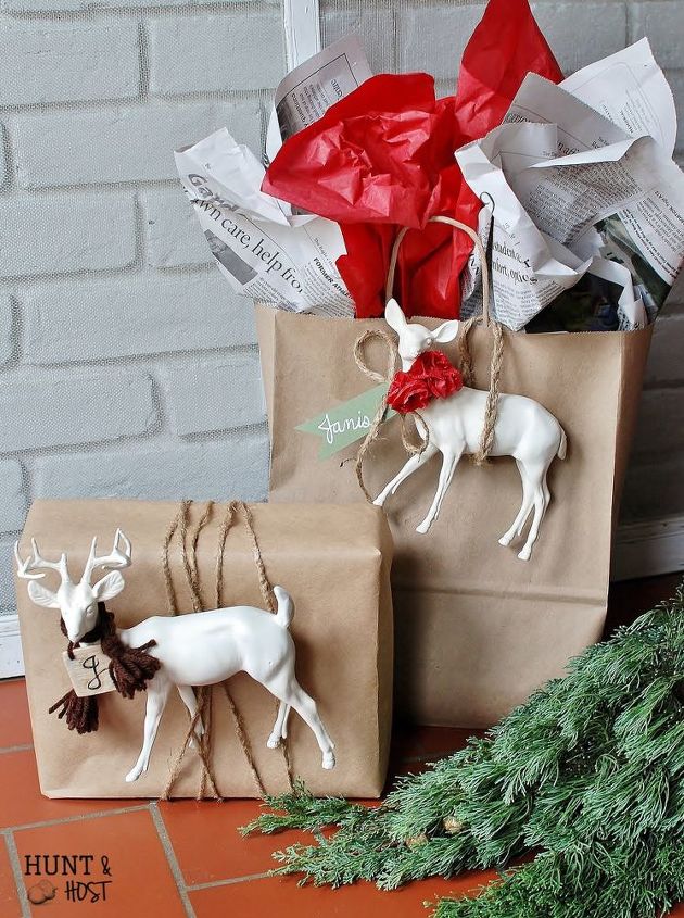 wrapping your gift with a gift, christmas decorations, crafts, seasonal holiday decor