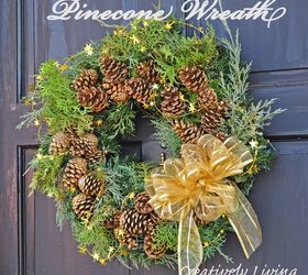 how to turn a fake christmas wreath into a real christmas wreath, christmas decorations, crafts, how to, wreaths