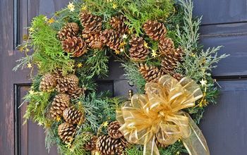 How to Turn a "Fake" Christmas Wreath Into a "Real" Christmas Wreath.