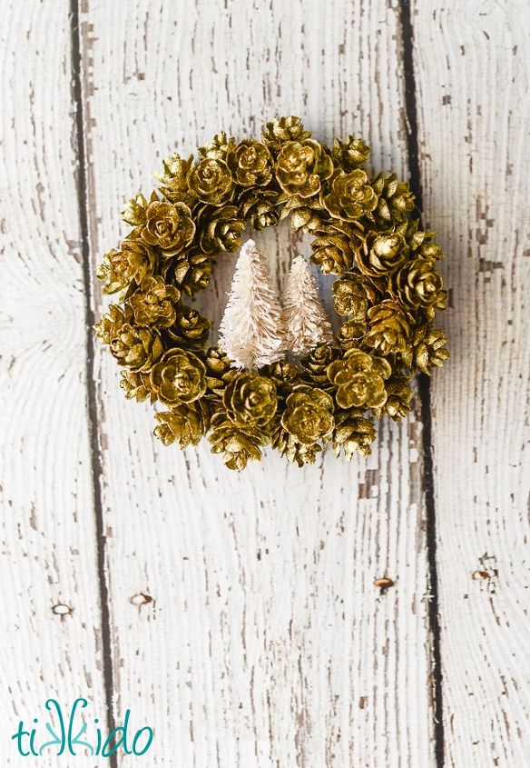 miniature pine cone christmas ornaments, christmas decorations, crafts, seasonal holiday decor