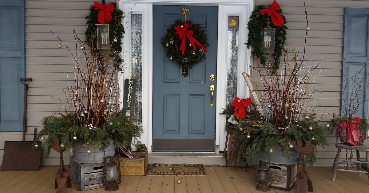 How I Dressed Up My Front Porch For Christmas And The Winter