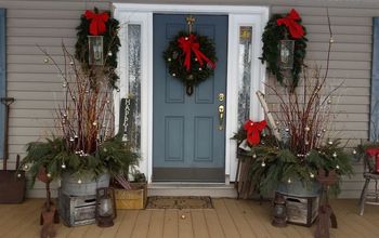 How I Dressed up My Front Porch for Christmas and the Winter Season.