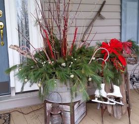 how i dressed up my front porch for christmas and the winter season, christmas decorations, porches, seasonal holiday decor, 2015