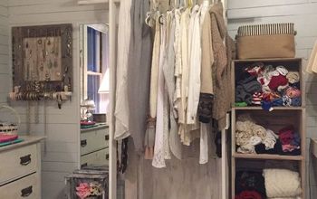 Free-standing Closet Made With an Old Door
