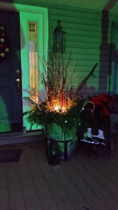 how i dressed up my front porch for christmas and the winter season, christmas decorations, porches, seasonal holiday decor, 2015