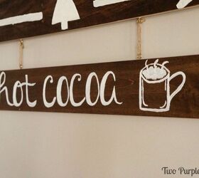 diy hot cocoa sign, crafts