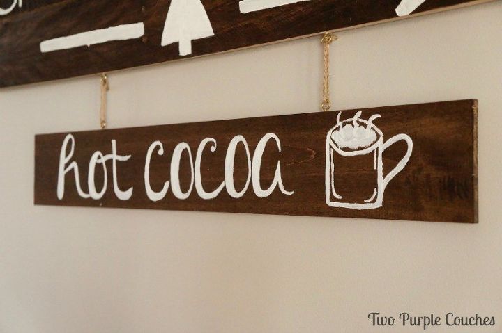 diy hot cocoa sign