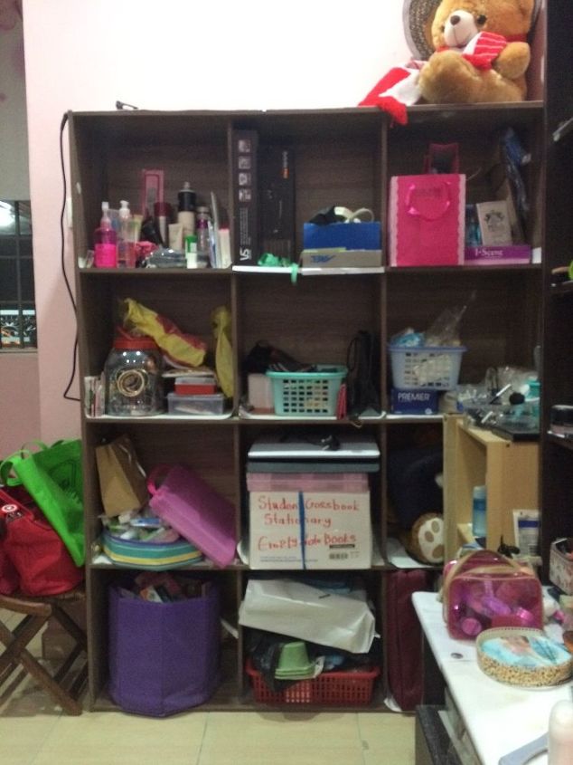 q hello there im dinesh from m sia, organizing, storage ideas, The very messy cabinet which needs proper arrangement