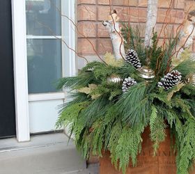 christmas tutorial how to make a christmas planter, christmas decorations, container gardening, gardening, how to, seasonal holiday decor