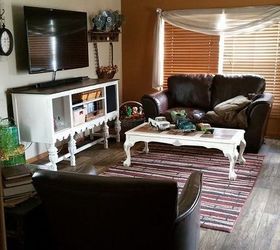 updated mobile home post, home decor, living room ideas, repurposing upcycling